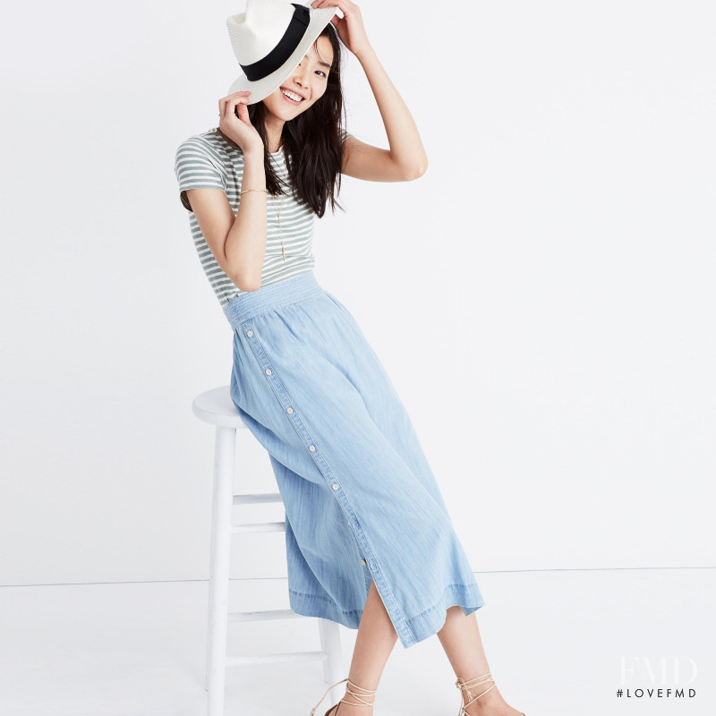 Liu Wen featured in  the Madewell lookbook for Spring 2017