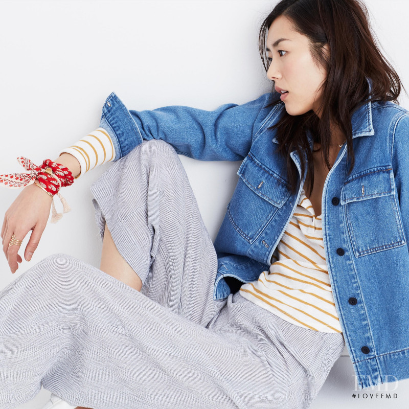 Liu Wen featured in  the Madewell lookbook for Spring 2017