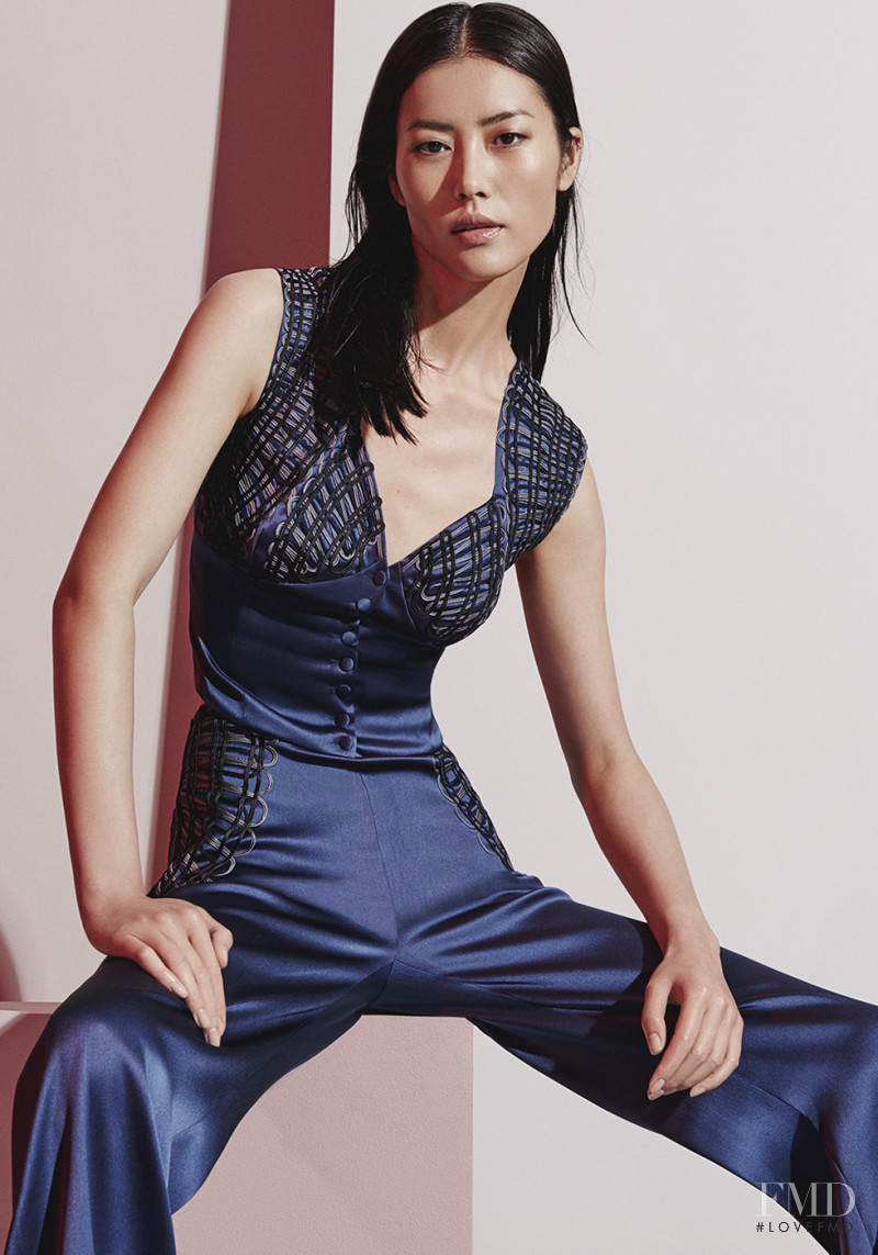 Liu Wen featured in  the La Perla catalogue for Spring/Summer 2017