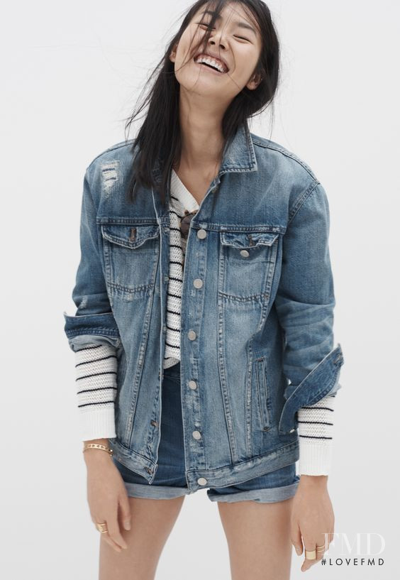 Liu Wen featured in  the Madewell Denim lookbook for Spring 2016