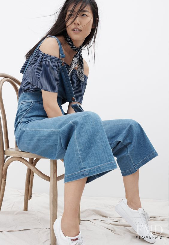 Liu Wen featured in  the Madewell Denim lookbook for Spring 2016