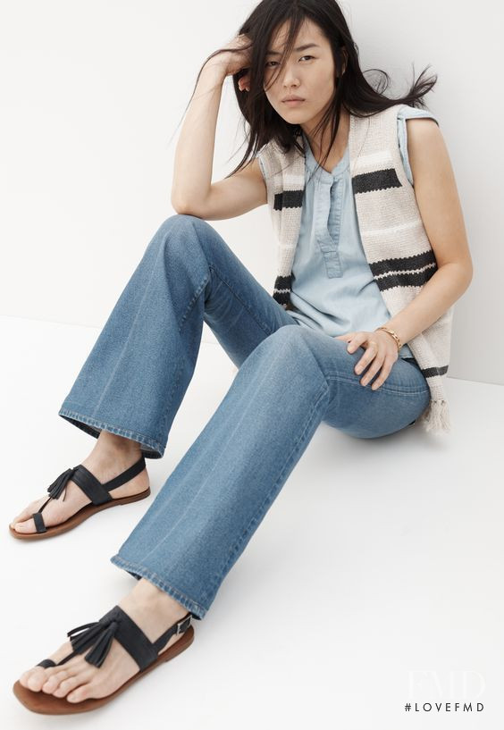 Liu Wen featured in  the Madewell Denim lookbook for Spring 2016