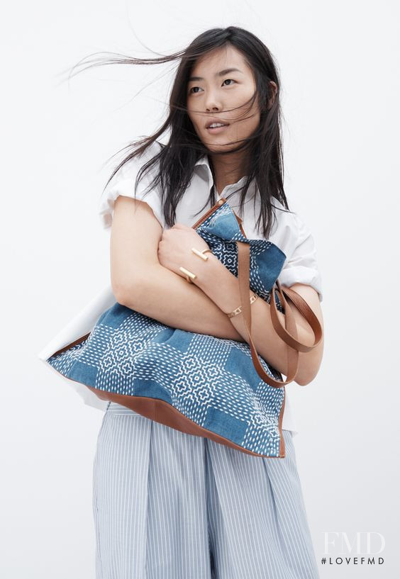 Liu Wen featured in  the Madewell Denim lookbook for Spring 2016