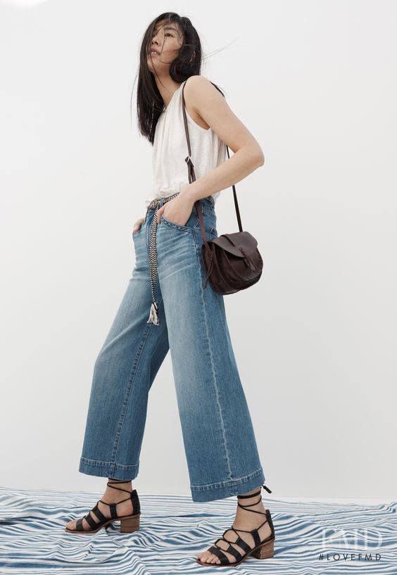Liu Wen featured in  the Madewell Denim lookbook for Spring 2016