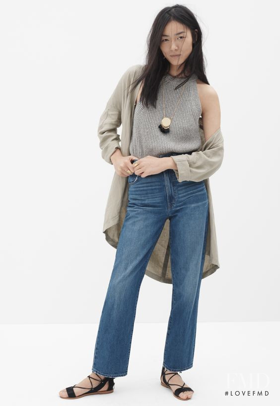 Liu Wen featured in  the Madewell Denim lookbook for Spring 2016