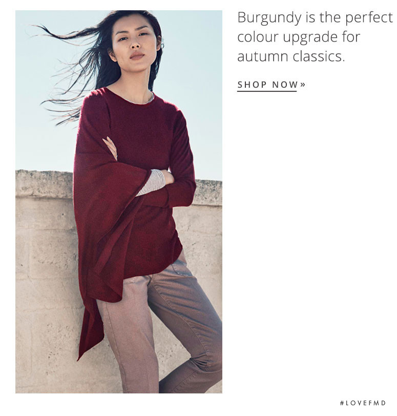 Liu Wen featured in  the Esprit advertisement for Summer 2016