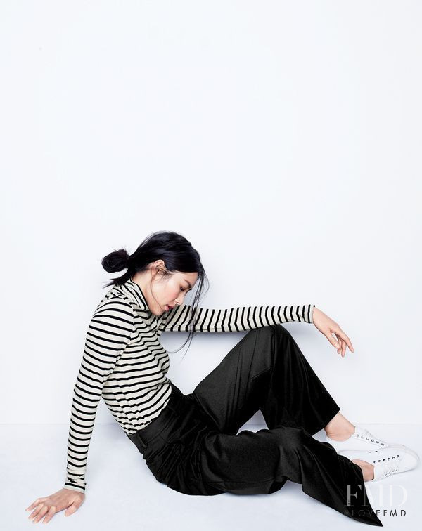 Liu Wen featured in  the J.Crew catalogue for Autumn/Winter 2015