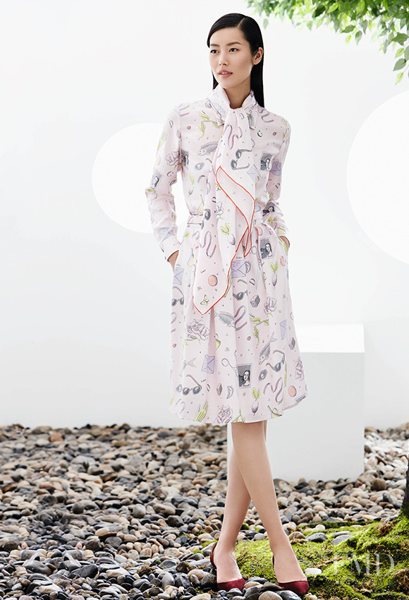 Liu Wen featured in  the Erdos advertisement for Spring/Summer 2016