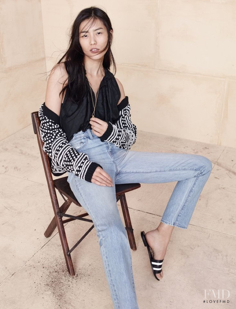 Liu Wen featured in  the Madewell lookbook for Spring 2016