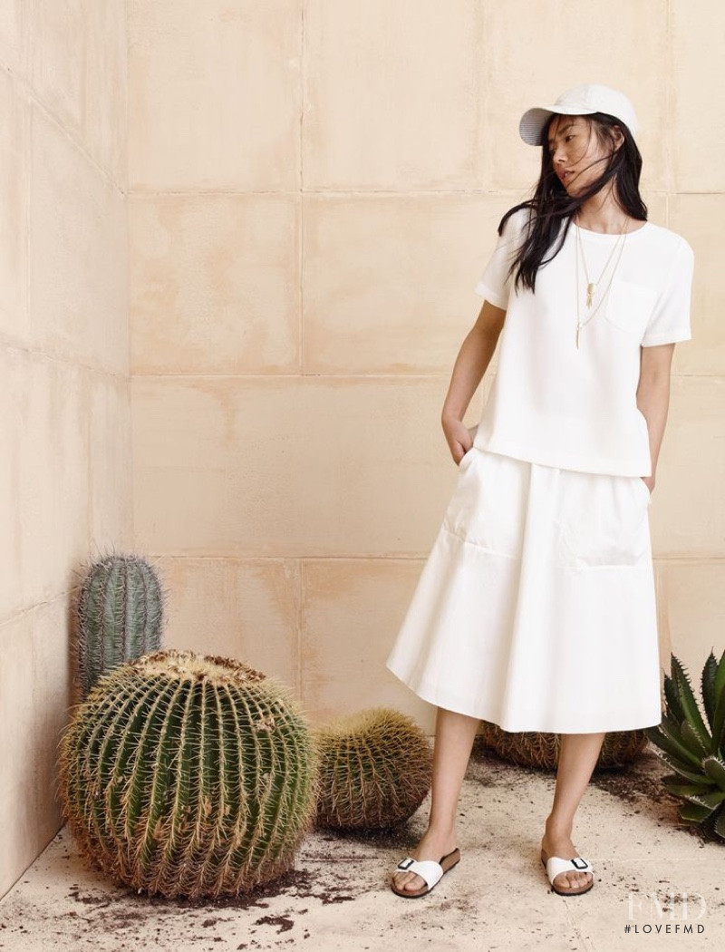 Liu Wen featured in  the Madewell lookbook for Spring 2016