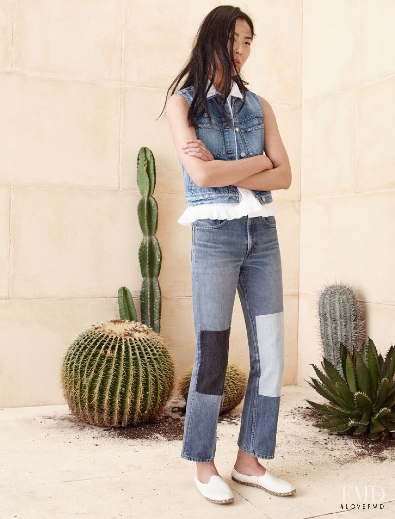 Liu Wen featured in  the Madewell lookbook for Spring 2016