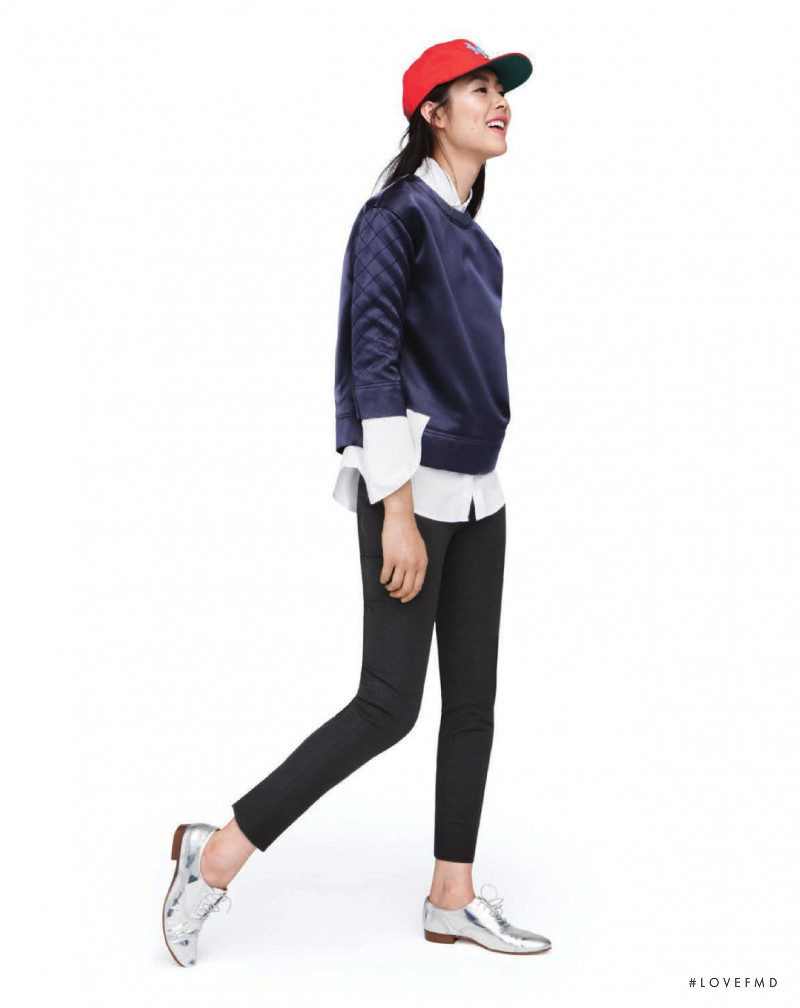 Liu Wen featured in  the J.Crew lookbook for Winter 2013