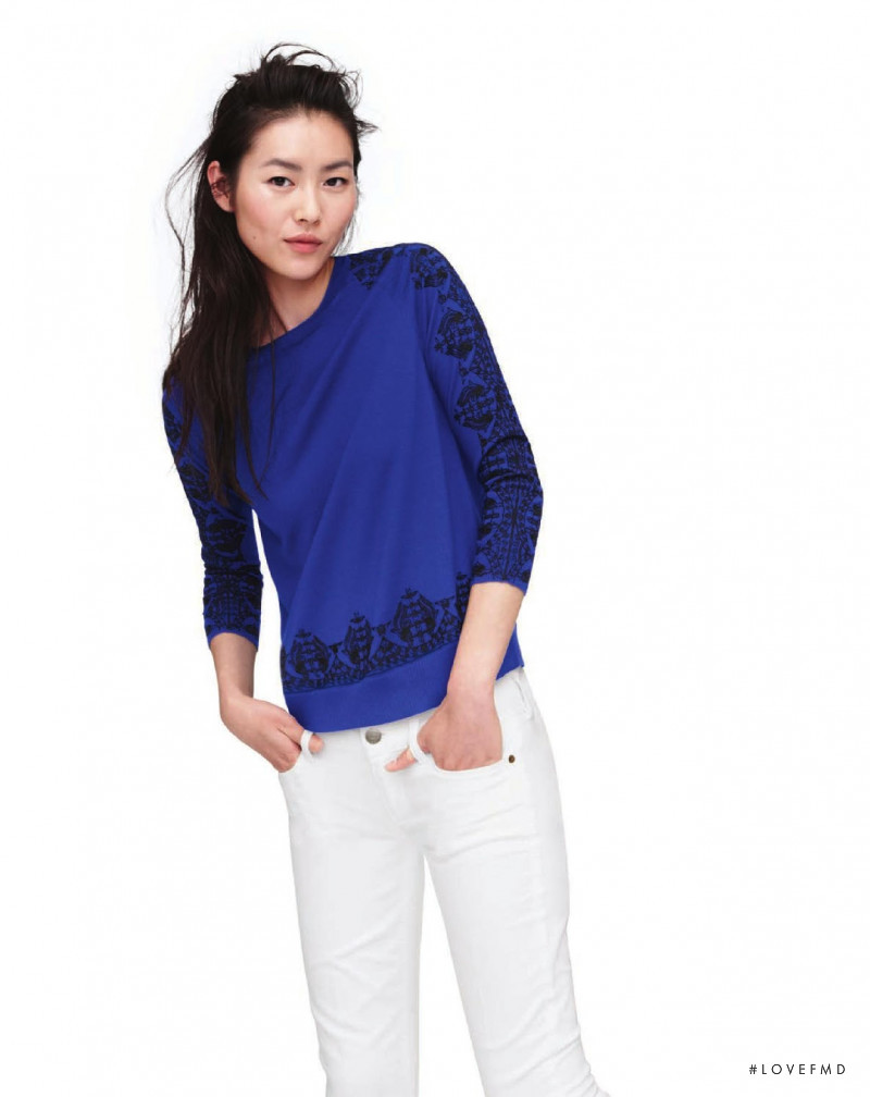 Liu Wen featured in  the J.Crew lookbook for Winter 2013