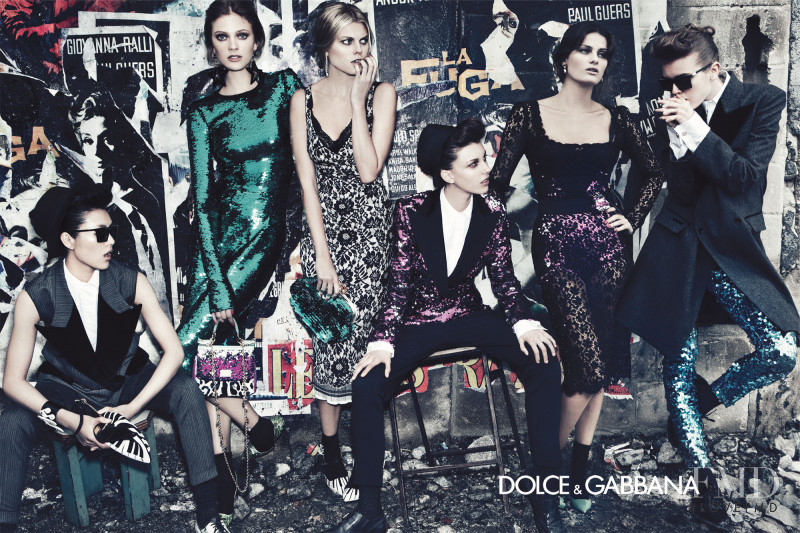 Constance Jablonski featured in  the Dolce & Gabbana advertisement for Autumn/Winter 2011