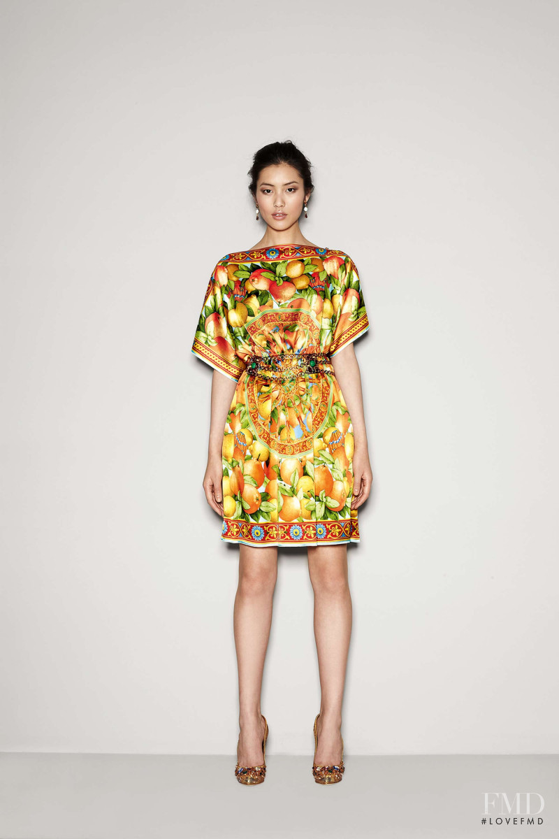 Liu Wen featured in  the Dolce & Gabbana catalogue for Autumn/Winter 2011