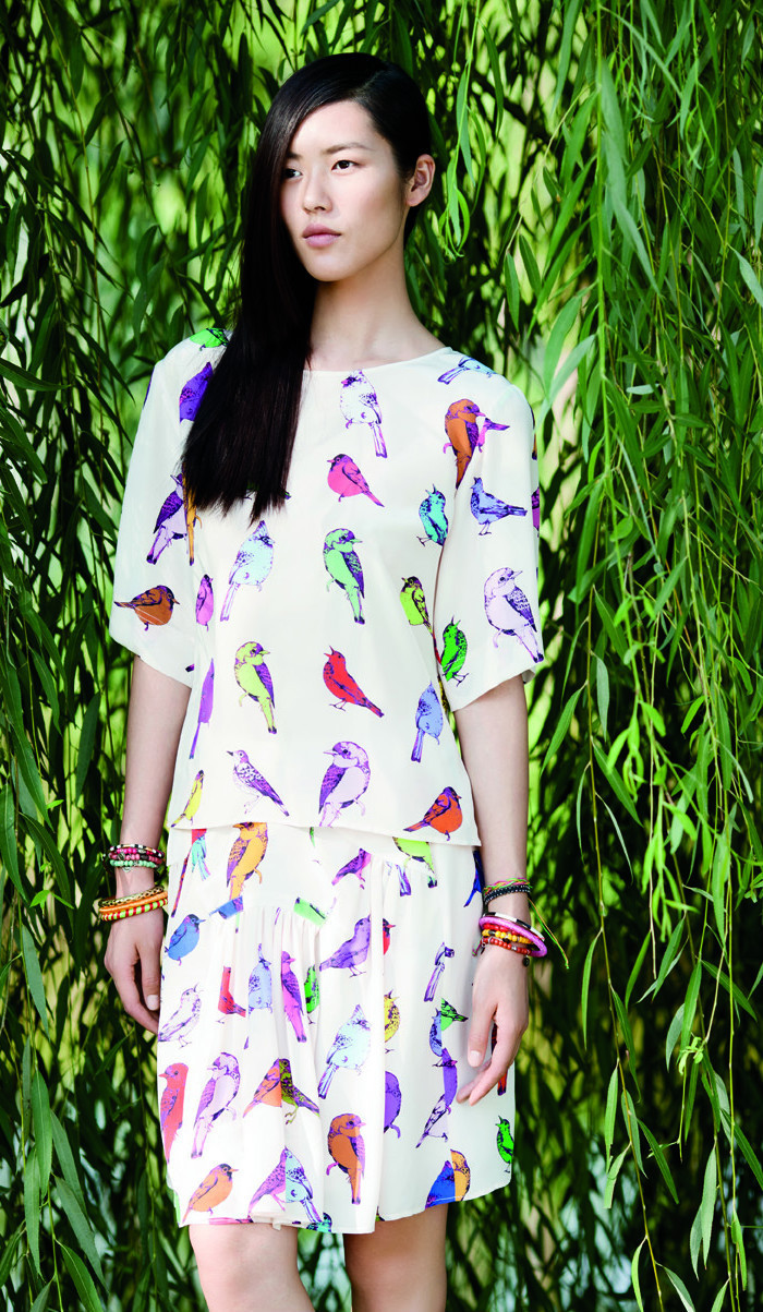 Liu Wen featured in  the Erdos advertisement for Spring/Summer 2012