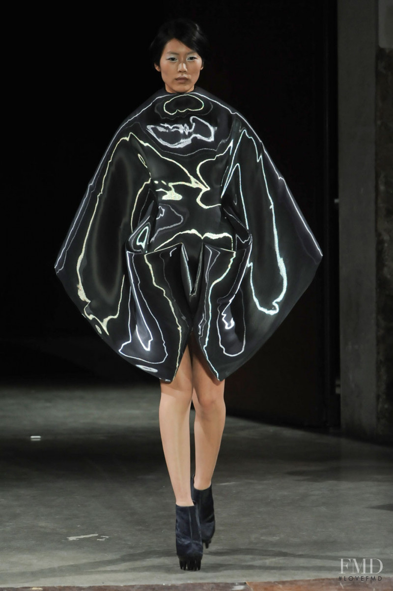 Liu Wen featured in  the Iris Van Herpen fashion show for Spring/Summer 2012