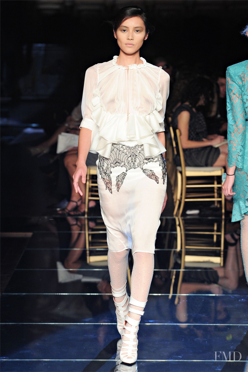 Liu Wen featured in  the Francesco Scognamiglio fashion show for Spring/Summer 2012