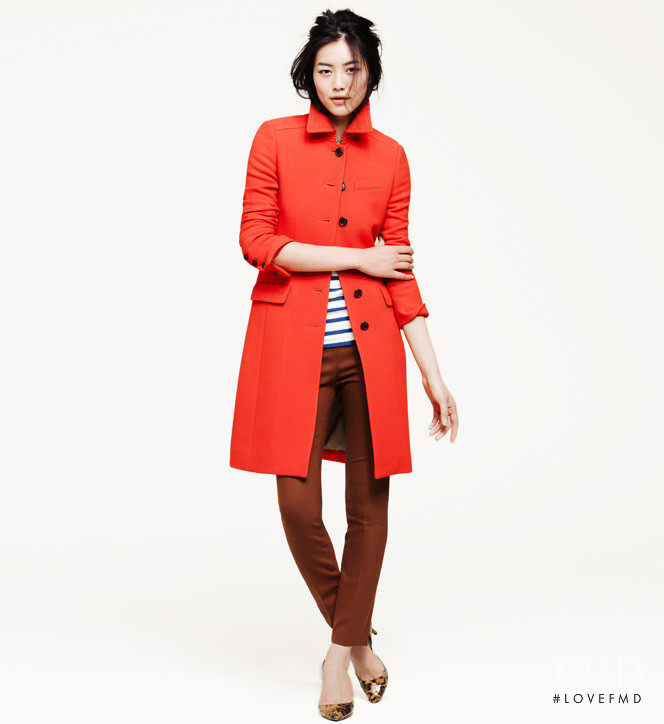 Liu Wen featured in  the J.Crew catalogue for Pre-Fall 2011