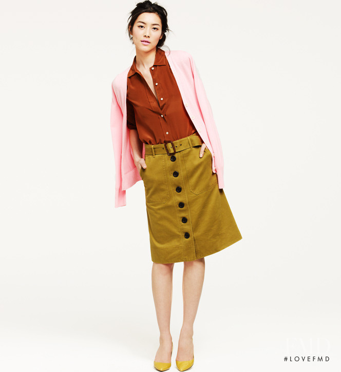 Liu Wen featured in  the J.Crew catalogue for Pre-Fall 2011