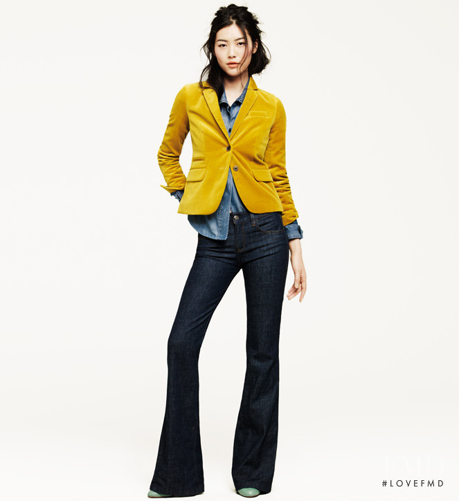 Liu Wen featured in  the J.Crew catalogue for Pre-Fall 2011