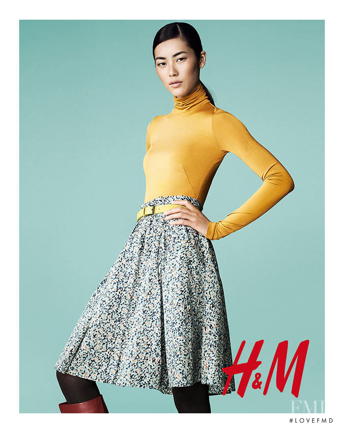 Liu Wen featured in  the H&M advertisement for Fall 2011