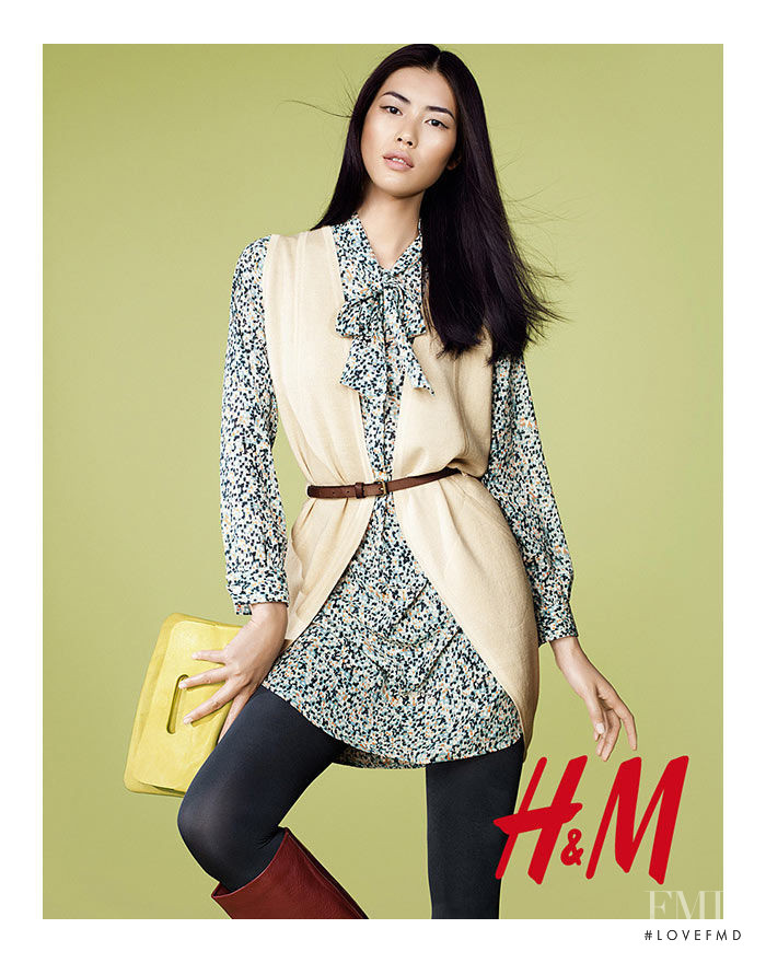 Liu Wen featured in  the H&M advertisement for Fall 2011