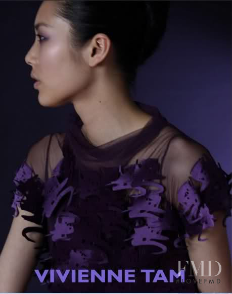 Liu Wen featured in  the Vivienne Tam advertisement for Spring/Summer 2010