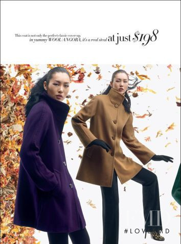 Liu Wen featured in  the Nordstrom catalogue for Fall 2009