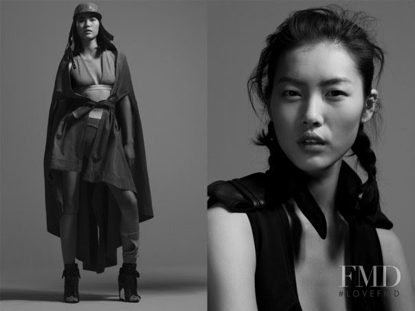 Liu Wen featured in  the Alexander Wang advertisement for Spring/Summer 2010