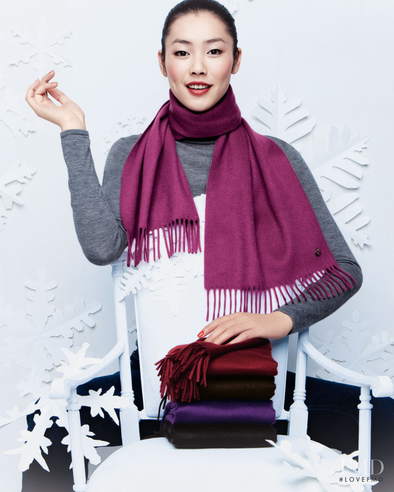 Liu Wen featured in  the Neiman Marcus catalogue for Christmas 2009