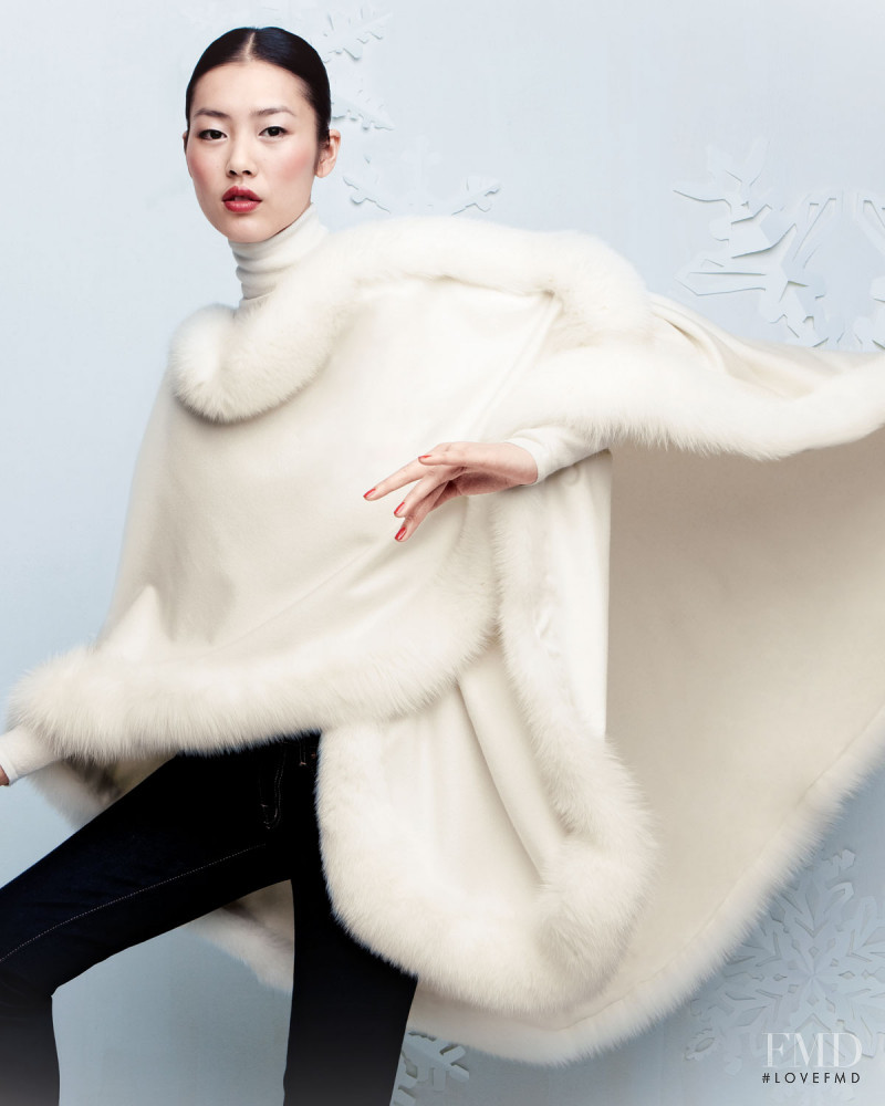 Liu Wen featured in  the Neiman Marcus catalogue for Christmas 2009