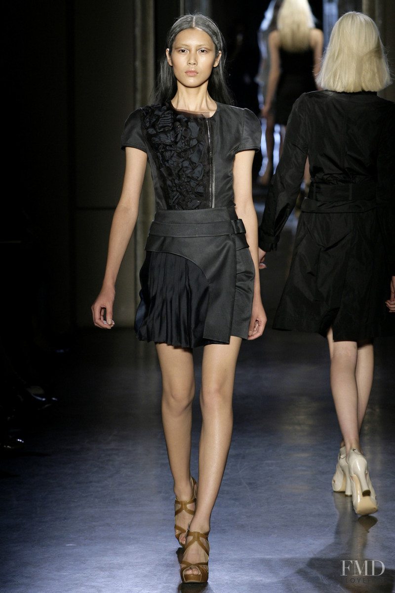 Liu Wen featured in  the Rue Du Mail by Martina Sitbon fashion show for Spring/Summer 2010