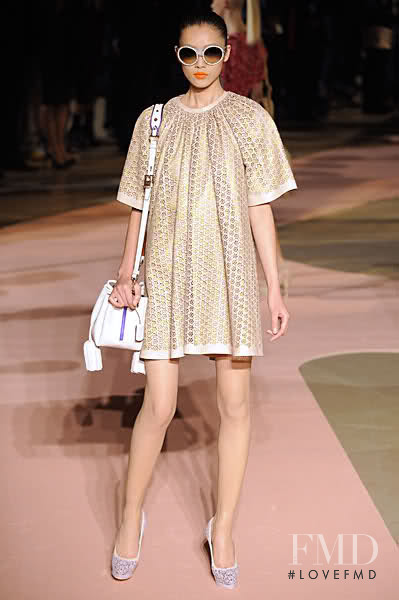Liu Wen featured in  the Loewe fashion show for Spring/Summer 2010