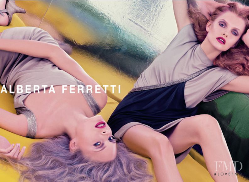 Agnete Hegelund featured in  the Alberta Ferretti advertisement for Spring/Summer 2008