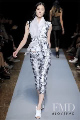 Liu Wen featured in  the Costume National fashion show for Spring/Summer 2010