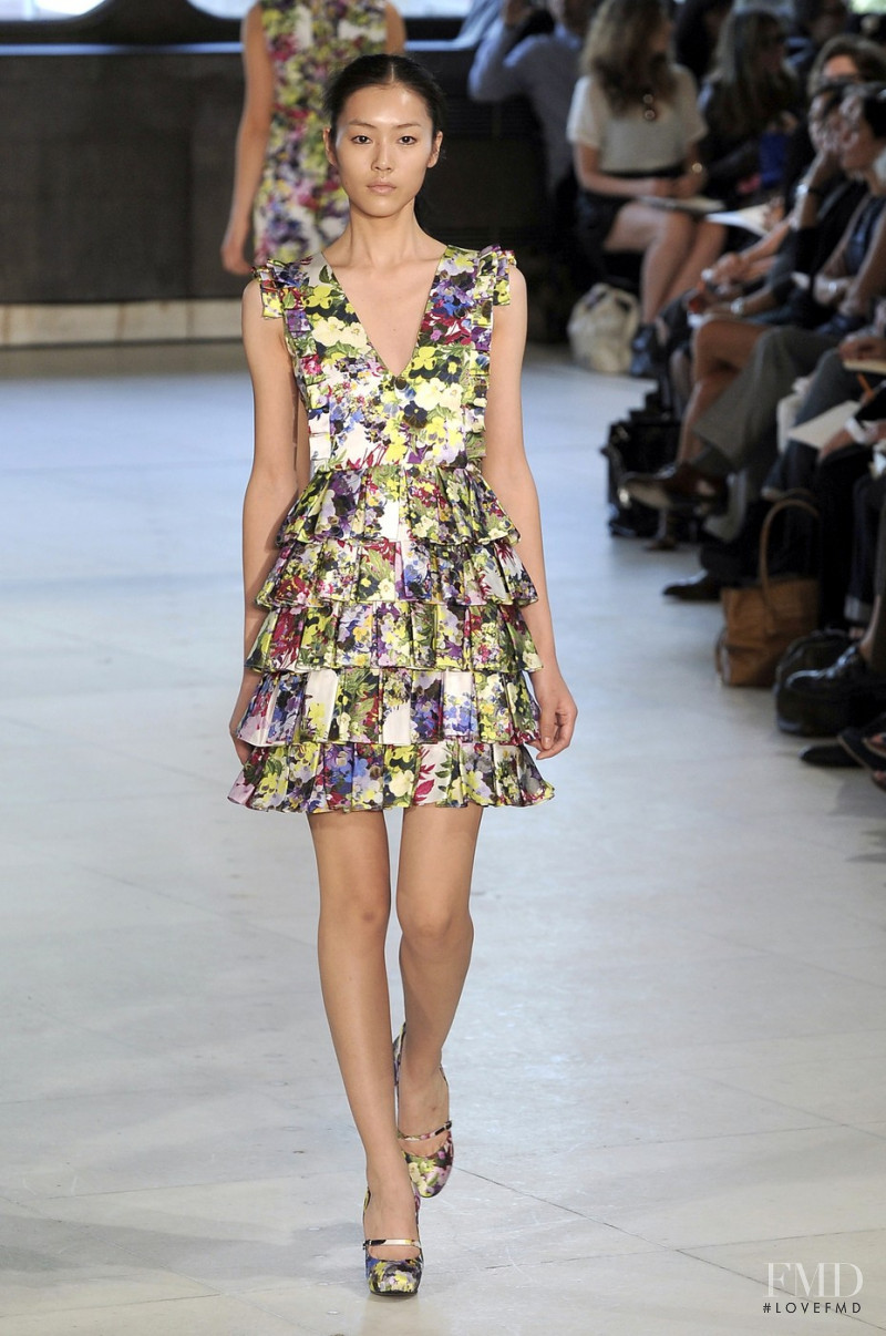 Liu Wen featured in  the Erdem fashion show for Spring/Summer 2010