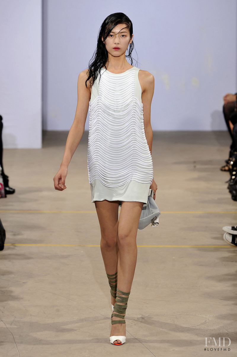 Liu Wen featured in  the Jonathan Saunders fashion show for Spring/Summer 2011