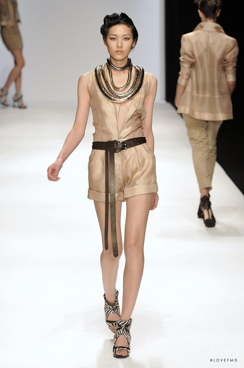 Liu Wen featured in  the Amanda Wakeley fashion show for Spring/Summer 2010