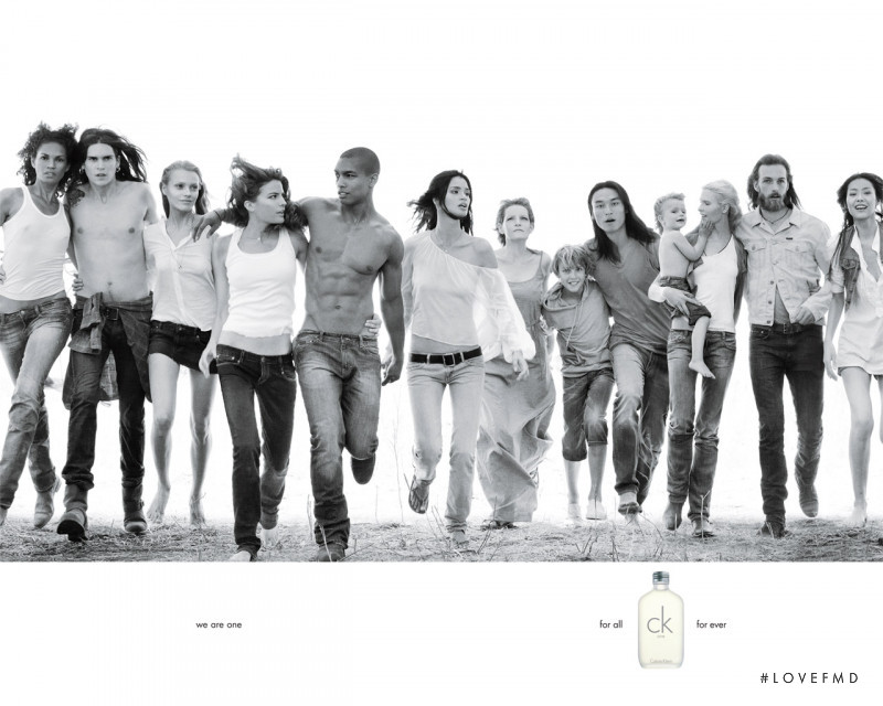 Liu Wen featured in  the Calvin Klein Fragrance One Fragrance advertisement for Spring/Summer 2009