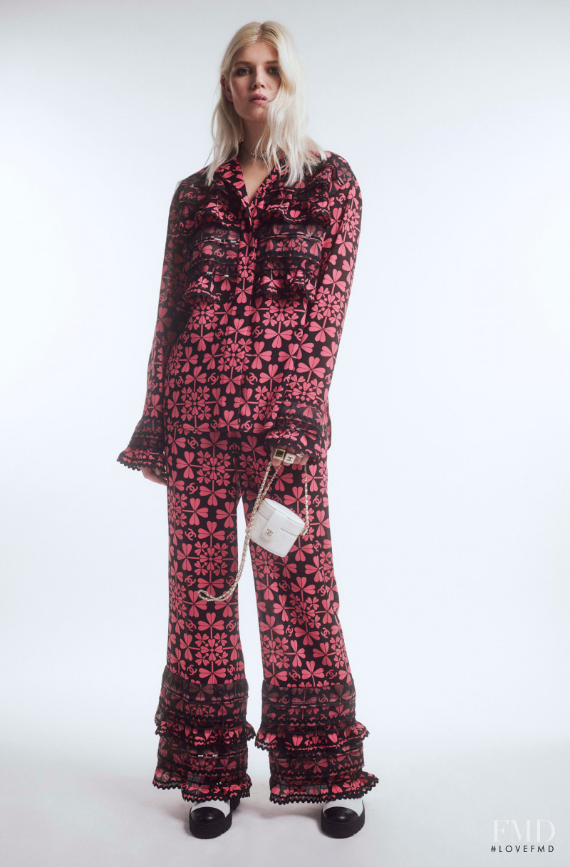 Ola Rudnicka featured in  the Chanel lookbook for Pre-Fall 2021