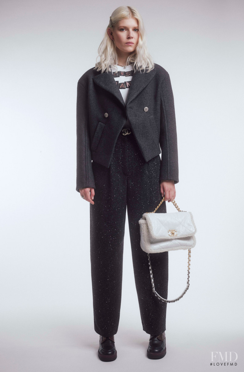 Ola Rudnicka featured in  the Chanel lookbook for Pre-Fall 2021