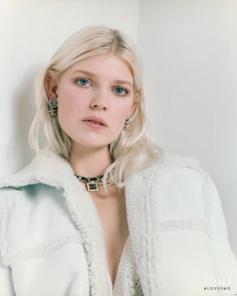 Ola Rudnicka featured in  the Chanel lookbook for Pre-Fall 2021