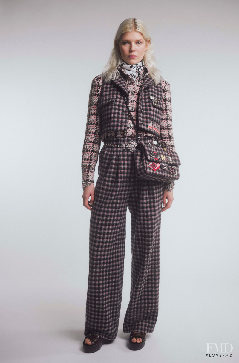 Ola Rudnicka featured in  the Chanel lookbook for Pre-Fall 2021