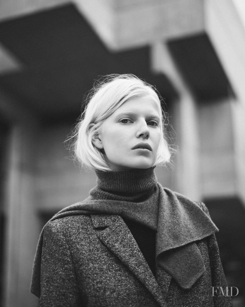 Ola Rudnicka featured in  the Cos Sweden advertisement for Autumn/Winter 2018