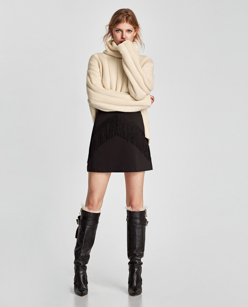 Ola Rudnicka featured in  the Zara catalogue for Autumn/Winter 2017