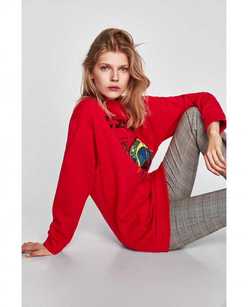 Ola Rudnicka featured in  the Zara catalogue for Autumn/Winter 2017