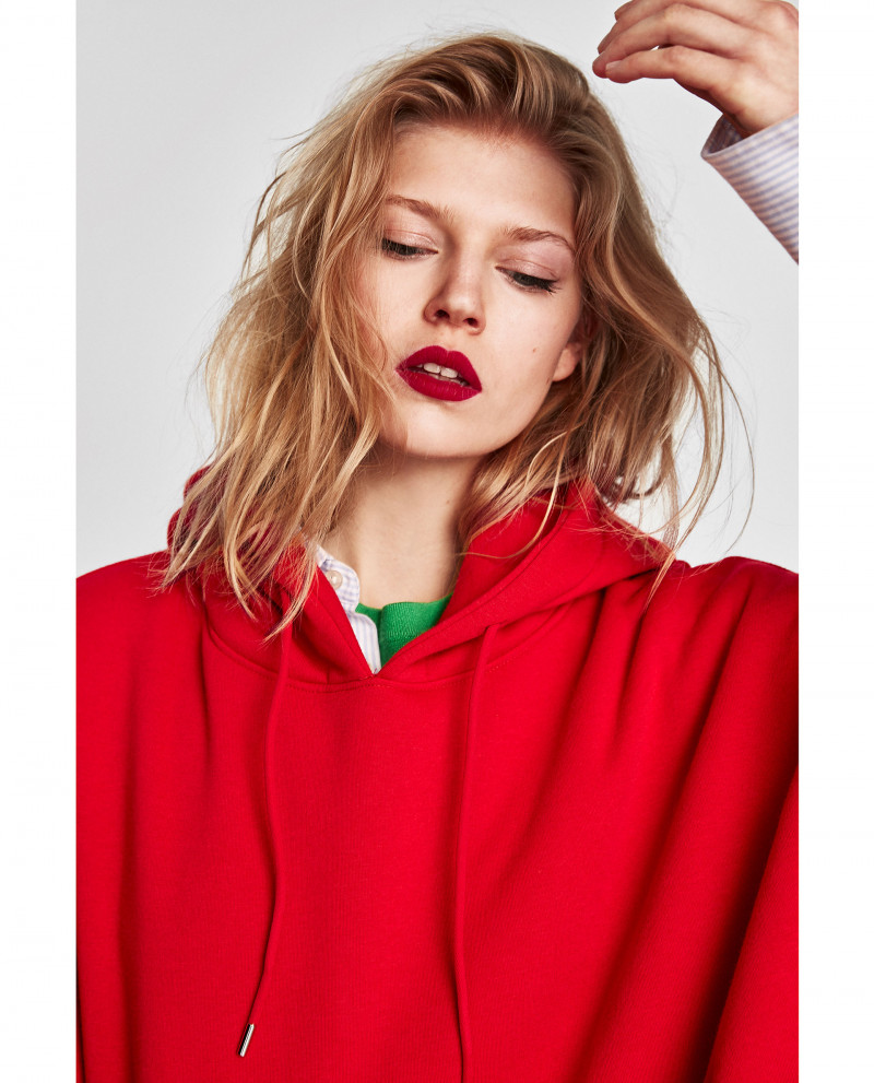 Ola Rudnicka featured in  the Zara catalogue for Autumn/Winter 2017