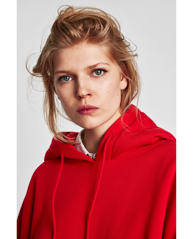 Ola Rudnicka featured in  the Zara catalogue for Autumn/Winter 2017