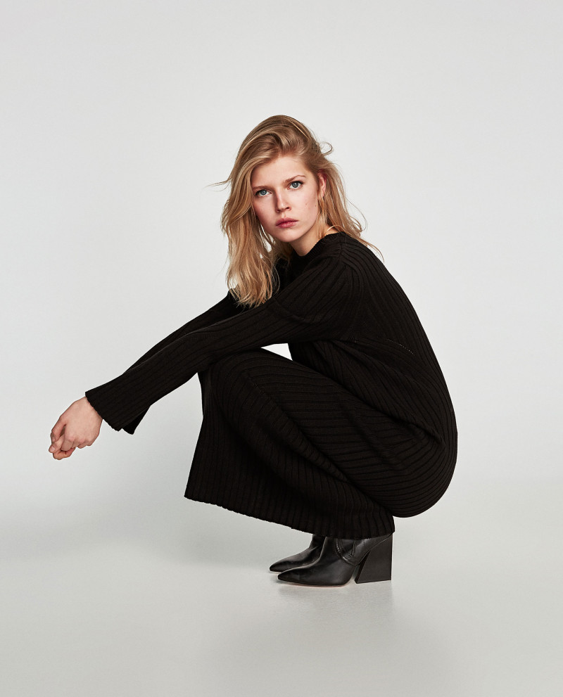 Ola Rudnicka featured in  the Zara catalogue for Autumn/Winter 2017